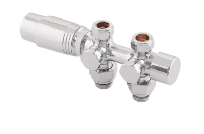 Узел нижнего подключения Delta DUO универсальный с термоголовкой М30х1,5 (Хром)
