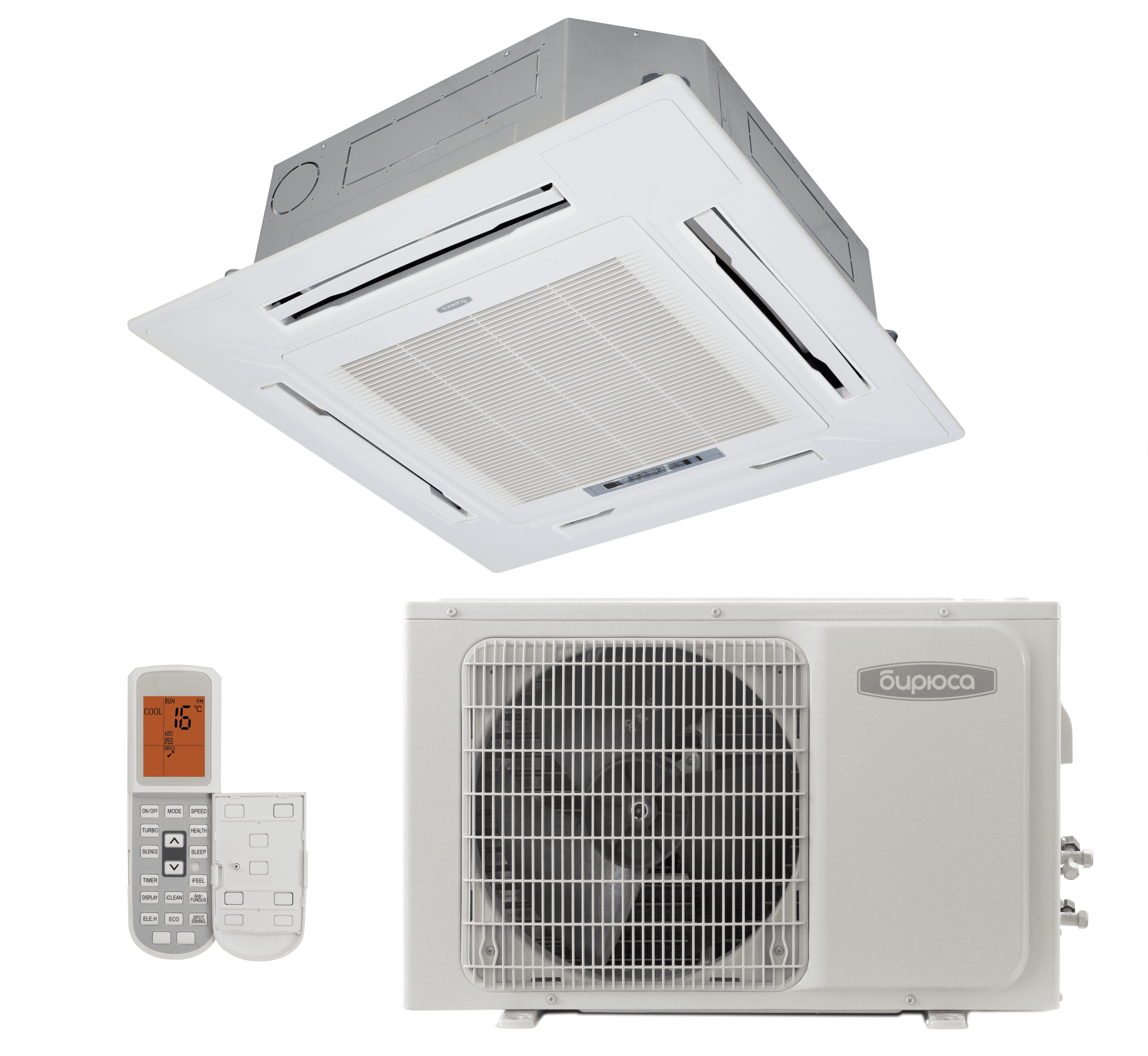 Кассетный кондиционер Бирюса BLCA-H24/4R3