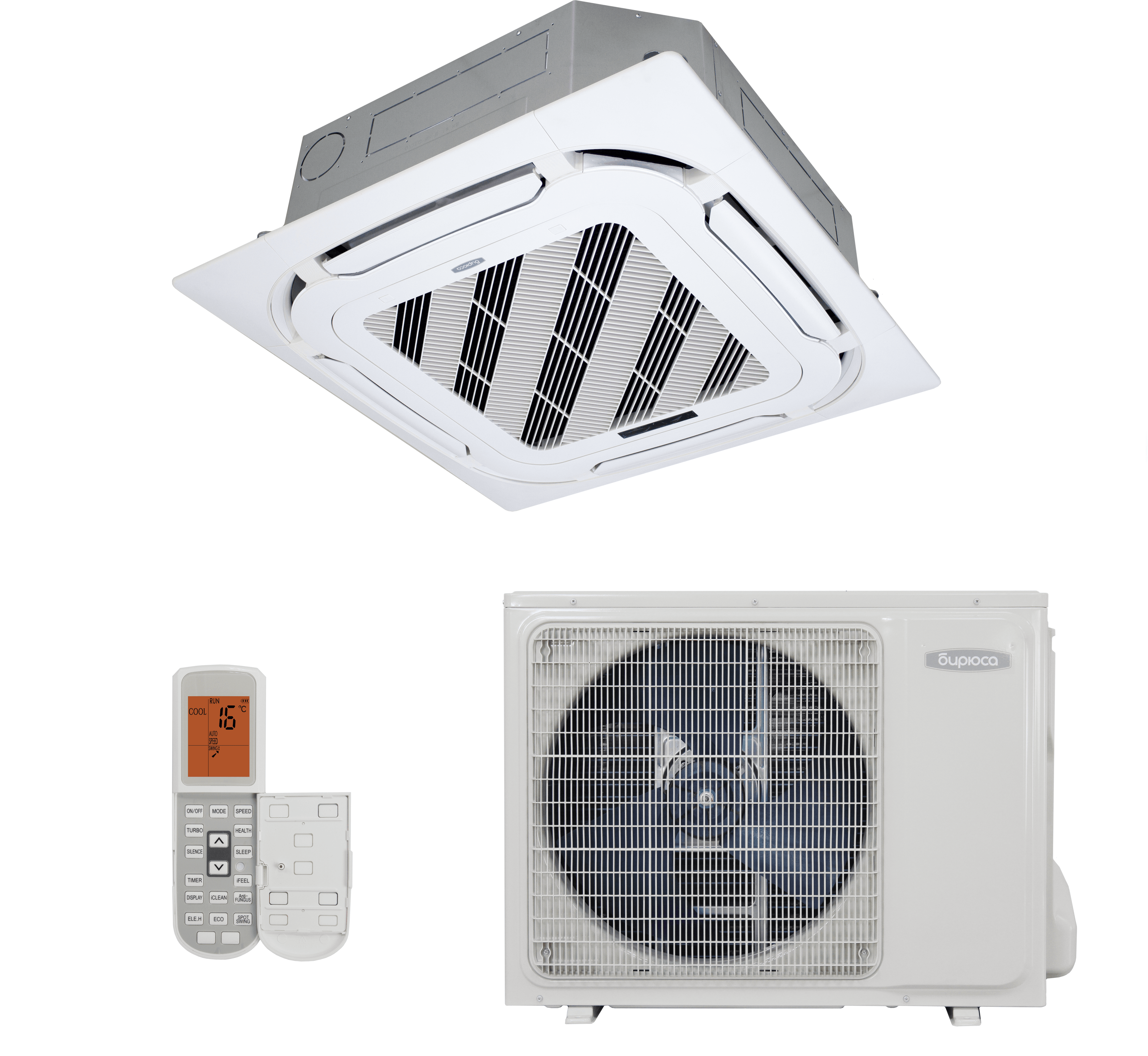 Кассетный кондиционер Бирюса BLCA-H18/4DR3