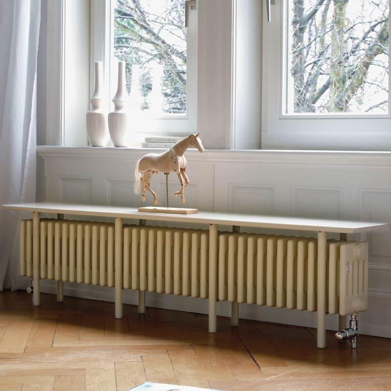 Радиатор-скамейка 4х-колончатый Zehnder Charleston Bench CB4026-35/1270/RAL 9016
