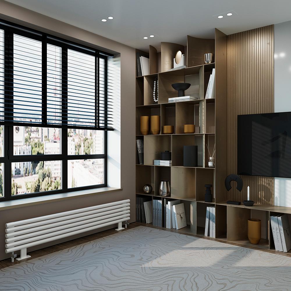 Радиатор стальной трубчатый напольный WarmMet Round 42 HN 1000-5