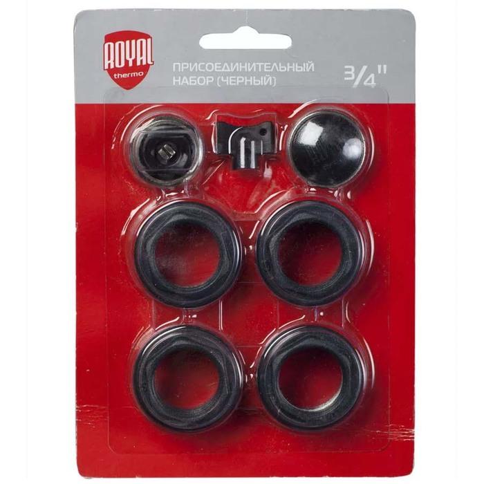 Набор присоединительный Royal Thermo 3/4 black RT03.1-1